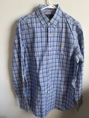 Polo by Ralph Lauren Blue Multi-Color Plaid Button-Down Shirt